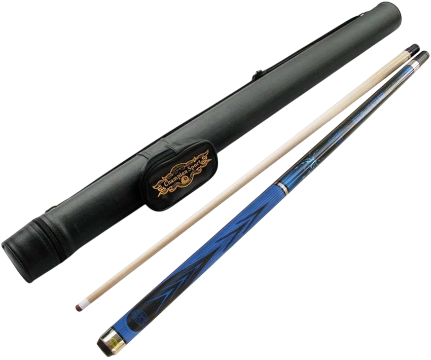 Spider Blue Billiards Maple Pool Cue Stick by J&J